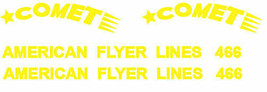 American Flyer Trains Comet 466 Alco Diesel Water Slide Decals Parts - £7.85 GBP