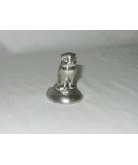 Shirley Williamsburg VA Vintage Pewter Hand Made Owl Figurine Paperweigh... - £19.70 GBP