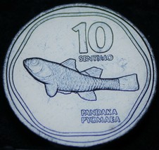 Philippines 10 Sentimos, 1990 Gem Unc~Pygmy Goby-Worlds Smallest Fish~Fr... - $3.81