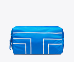 Tory Burch Sport Graphic T Cosmetic Case Galleria Blue NWT - £37.21 GBP