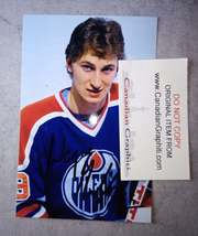 Wayne Gretzky Hand Signed Autograph Photo COA Edmonton Oilers - £140.32 GBP