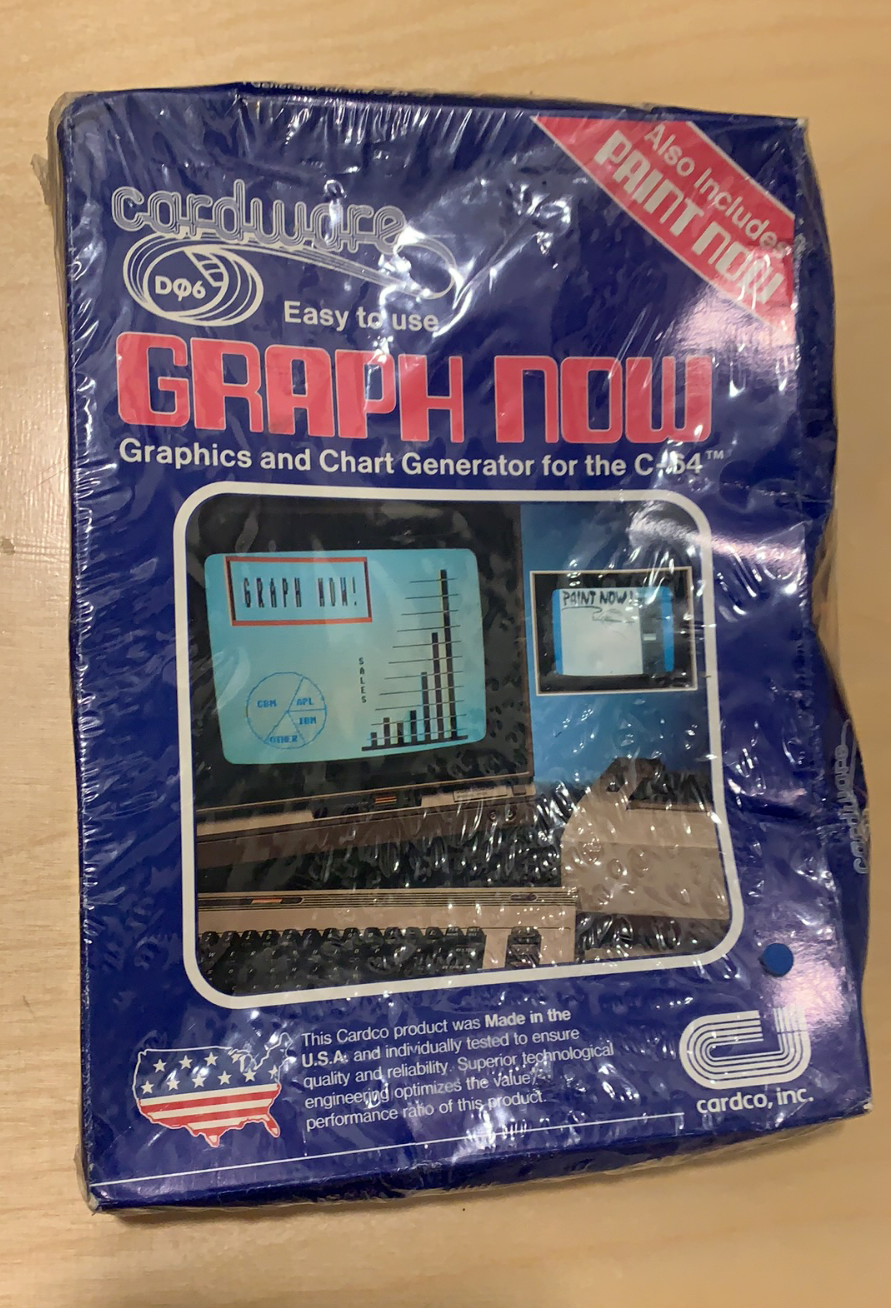 Primary image for Commodore Cardwear Graph Software Now Graphics and Chart for the C-64