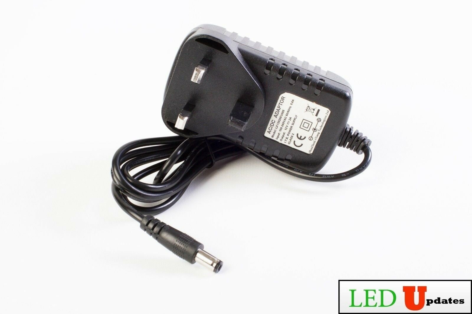 UK Plug 12v 2A AC power adapter 5.5x 2.1mm CE UL listed - $11.87