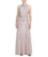 Adrianna Papell Women&#39;s New Halter Beaded Gown in Marble   16    $329 - $365.38 CAD