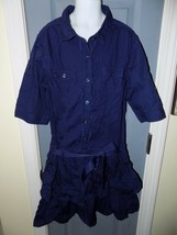 Justice Uniform Division Blue Dress Size 14 Girl's Euc - $18.25