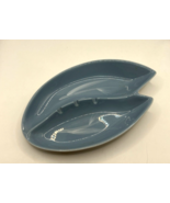 Vintage MCM Teal Blue Ashtray USA Pottery Mid Century Modern ceramic - $34.17 CAD