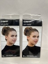 (2) Conair Pin Twirls Metal Spiral Pins 3 PCS All You Need For An Updo! ... - €4,98 EUR