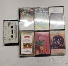 Lot Of 7 Christmas Favorites Cassette Tapes 1980&#39;s &amp; 1990&#39;s Big Band Bing Crosby - £7.90 GBP