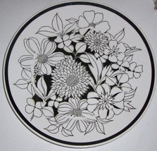 Mikasa Focus Shape Bouquet Large Chop Platter #2037-BK Made In Japan - $39.74 CAD