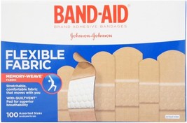 Band-AID Flexible Fabric Adhesive Bandages Assorted 100 ea (Pack of 7) - £78.32 GBP