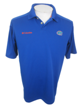 Colombia Omni Shade Men Polo shirt 22.5 M Florida Gators logo blue UV pr... - £15.50 GBP