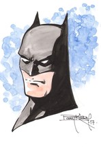 Barry Kitson Signed DC Comics Original Hand Colored Art Sketch ~ Batman - £85.68 GBP