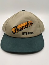 Vintage FRENCH&#39;S  HYBRIDS Snapback Farmer Trucker Hat Solid Cap K Brand USA - £9.58 GBP