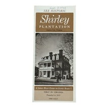 Shirley Plantation James River Charles City Virginia Brochure 1966 Vintage - £6.24 GBP