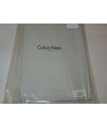 Calvin Klein Solid percale blue tint light blue grey King Bedskirt NIP - $40.27