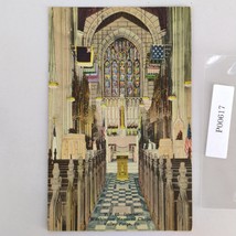 Washington Memorial Chapel Interior Valley Forge PA 1930s Linen Postcard... - $13.44 CAD