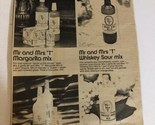 1975 Mr &amp; Mrs T Drink Mixers Vintage Print Ad Advertisement pa19 - £7.11 GBP