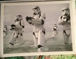 Disney Dvd Lithograph~Star Wars Rogue 1~Stormtroopers~DMC Exclusive~7x5 - £9.90 GBP