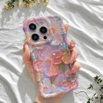 Retro Oil Painting Case for iPhone 13 14 15 16 - Luxury Flower Print Sil... - $98.18