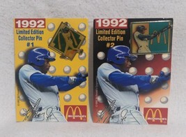 1992 McDonald&#39;s Ken Griffey Jr. Limited Edition Collector Pins #1 &amp; #2 (Used) - £8.31 GBP