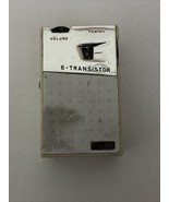 Vintage &quot;HOLIDAY&quot; White HF-601 6 Transistor Radio Shirt Pocket Console W... - $34.30 CAD