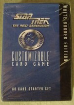 Star Trek The Next Generation White Border Edition Customizable 60 Card ... - $4.94