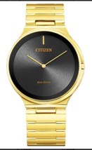 Citizen AR3112-57E Stiletto Eco-Drive Gold Tone Stainless Steel Watch $475 - £69.29 GBP