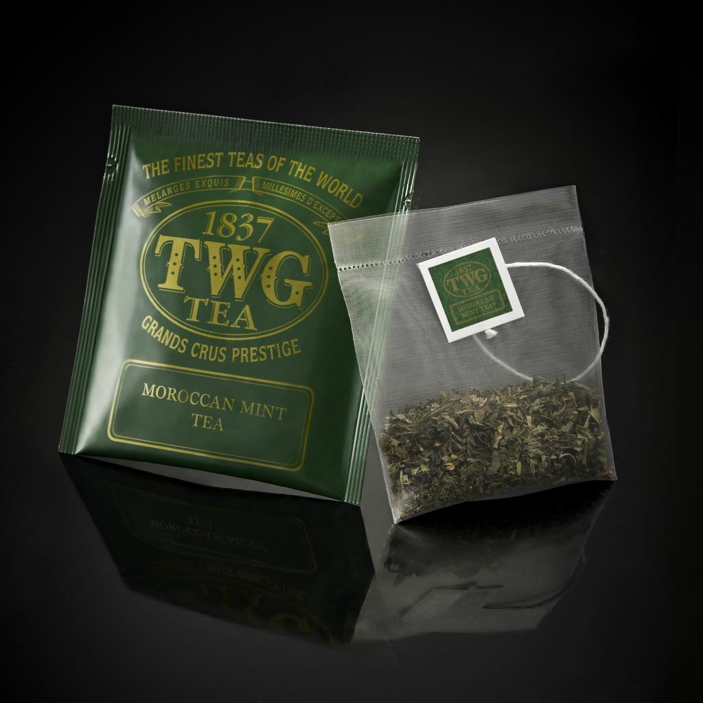 TWG Tea from Singapore - MOROCCAN MINT TEA - 100 SILK Tea Bags BULK CARD BOX - $119.59