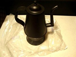 Decorative Tea Kettle in Smokey Black Metal - SALE image 2