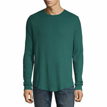 Arizona Men&#39;s Long Sleeve Crew Neck Thermal Top LARGE Forest Biome NEW - $16.90