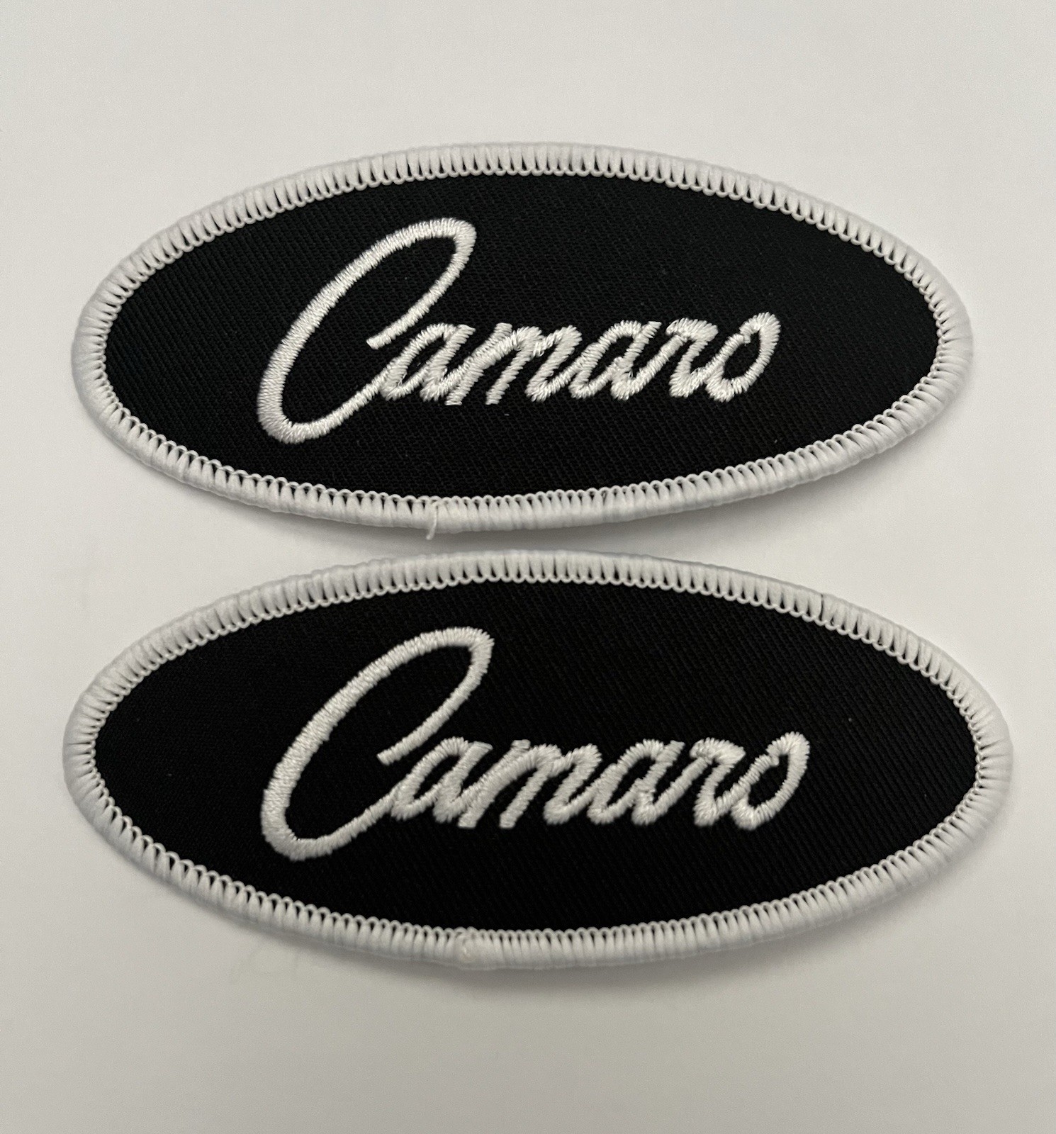 (2) CHEVY CAMARO SEW/IRON ON PATCH EMBLEM BADGE EMBROIDERED CAR - $10.88
