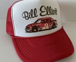 Vintage Bill Elliott Coors Hat Beer Trucker Hat adjustable Red NASCAR Cap - $17.56