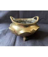 Marked Antique Chinese Copper Dynasty 3 Leg incense burner censer - £98.32 GBP