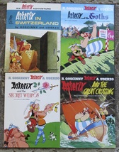 4 books by Rene Goscinny Asterix and the Goths, In Switzerland, Great Crossing - £6.33 GBP