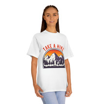 Unisex Classic Tee - &quot;Take a Hike&quot; Retro Sunset Mountain Graphic - $24.72+