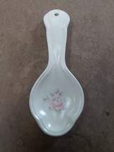 Pfaltzgraff Tea Rose Spoon Rest/Holder For Stovetop Use Or Hanging Decor 9&quot; - £15.99 GBP