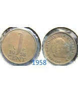 Holland ONE Cent 1958 - $2.50