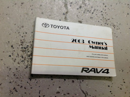 2003 Toyota RAV4 Rav 4 Opérateurs Propriétaire Owners Manuel Usine OEM X - $59.94