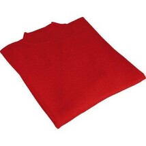 Men PRINCELY Soft Comfortable Merinos Wool Sweater Knits Mock Neck 1011-00 Red image 3