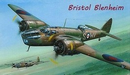 Vintage Warplane Bristol Blenheim Magnet #4 - $100.00