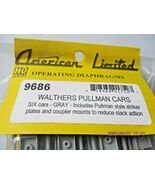 American Limited 9686 Diaphragms Walthers Pullman Cars Gray 6 Pair HO Scale - $51.65 CAD