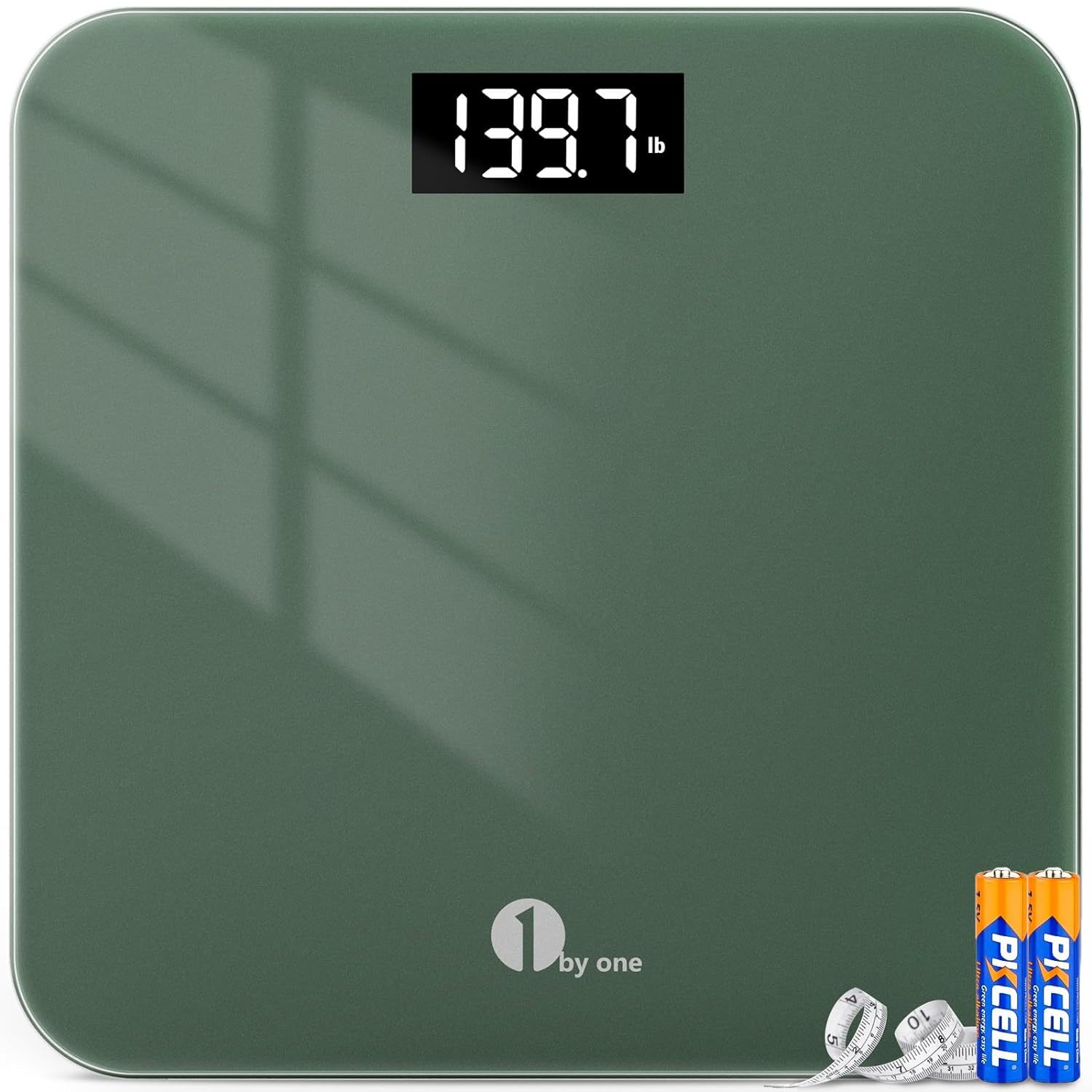1 By One Digital Body Weight Scale, Bathroom Weighing Scale For People With - $33.98