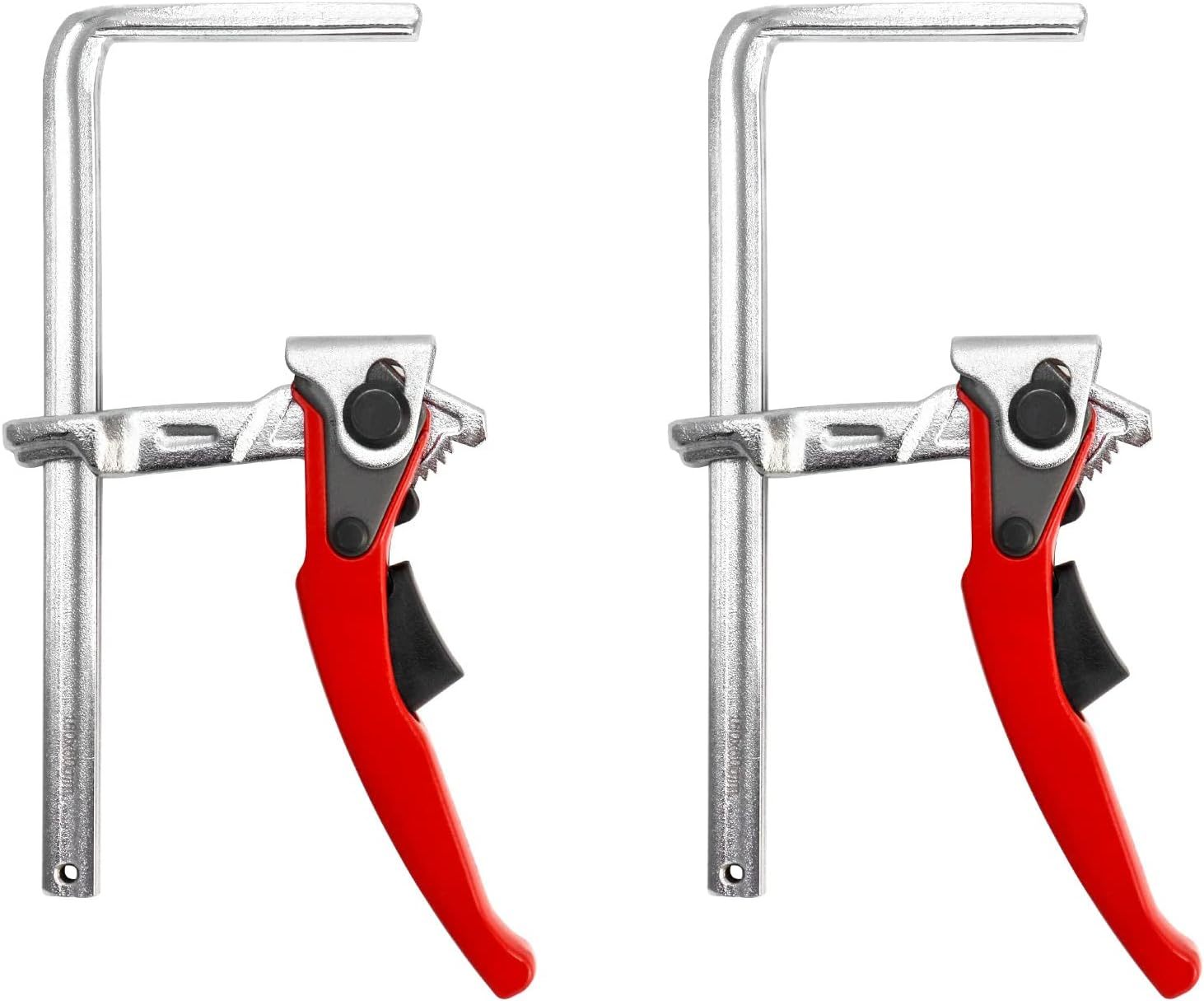Qwork Ratcheting Table Clamp, 2 Pack Quick Release Bar Clamp With, Cutting - $44.94