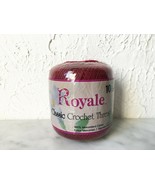 J &amp; P Coats Royale Classic Crochet Thread Size 10 Cotton - Color Burgund... - £5.17 GBP