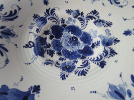 Delft Blauw Regina Delft Marking - Platter Bowl 2 X 10 1/2&quot; Original - £113.42 GBP