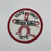 Vintage 1975 100% Unit Boys&#39; Life Boy Scout Of America BSA Patch - $18.75