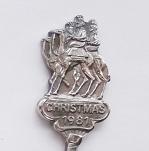 Collector Souvenir Spoon Christmas 1981 Camels Wise Men Santa Claus - £4.01 GBP