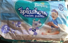 Pampers Splashers Disposable Swim Pants Diapers 12  Count Size Small 13-... - $11.88