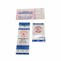 Vtg LOT of (3) Boston Red Sox MLB Ticket Stubs Seattle Griffey Jr. Rookie Played - $94.95