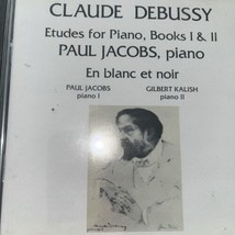 Paul Jacobs Claude Debussy Etudes For Piano Books I &amp; Ii En Blanc Et Noir Cd - £11.78 GBP
